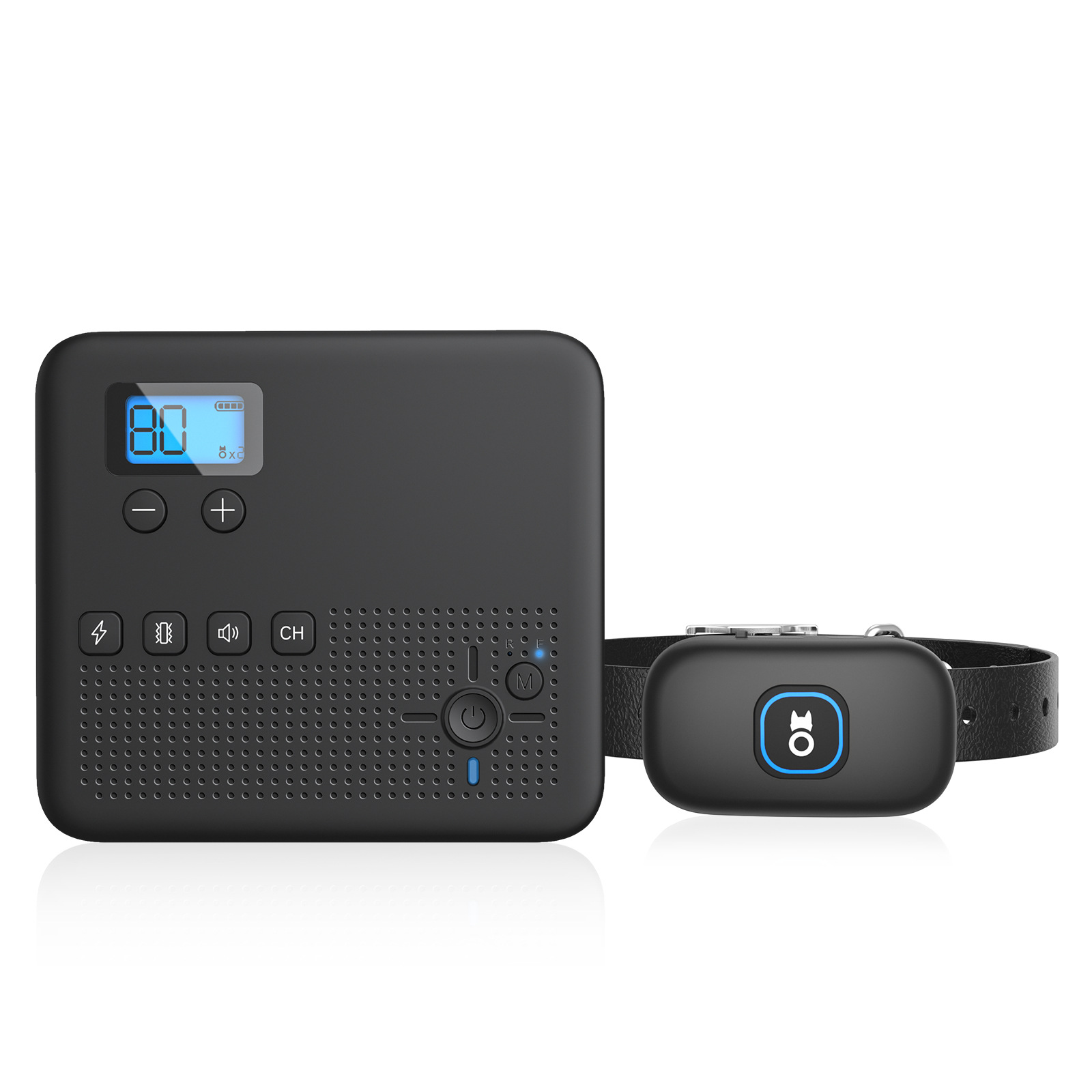 2-in-1 Wireless Dog Fence &amp; Training Collar - Black
