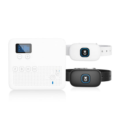 2-in-1 Wireless Dog Fence &amp; Training Collar - White
